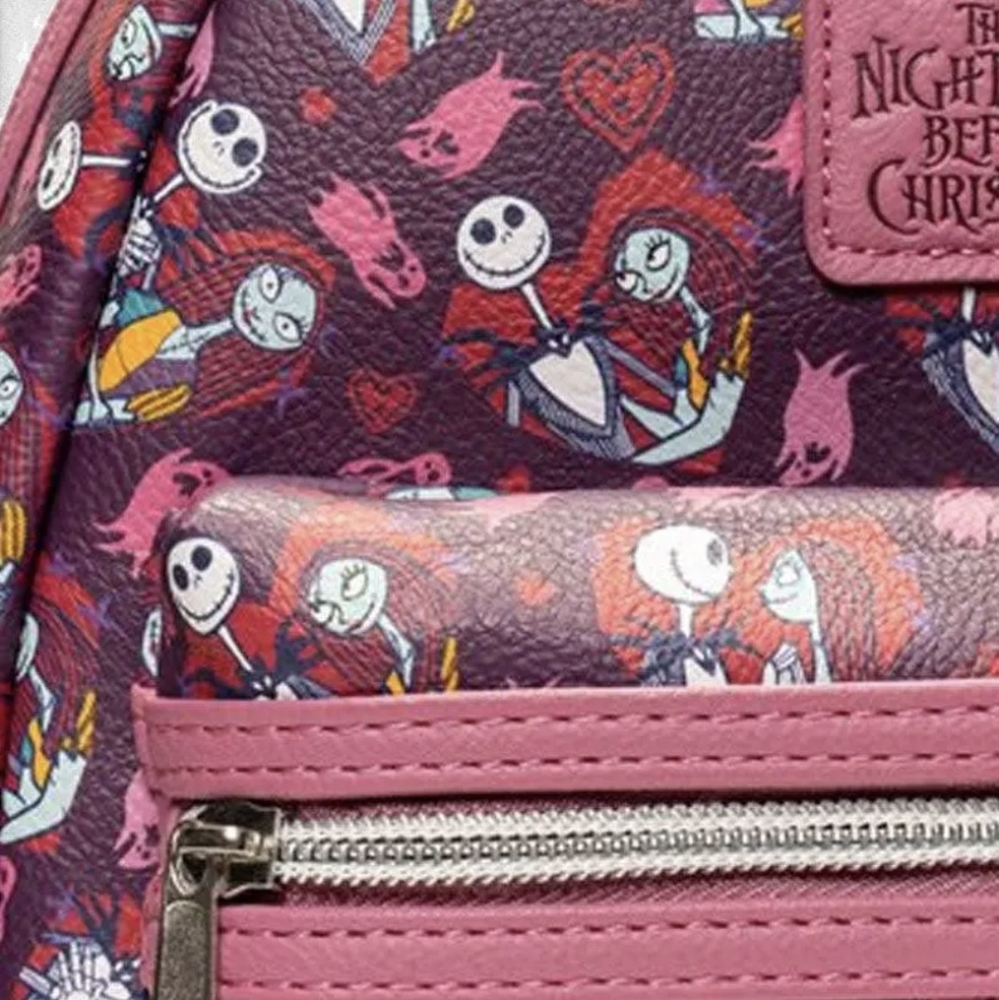 Loungefly The Nightmare Before Christmas Jack and Sally Hearts Mini-Back… - Picture 3 of 3